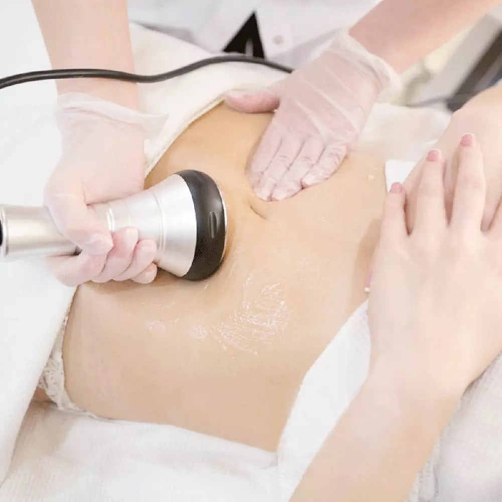 Vacuum BI-Polar Handle of 6 in 1 Cavitation Machine is Used in Stomach