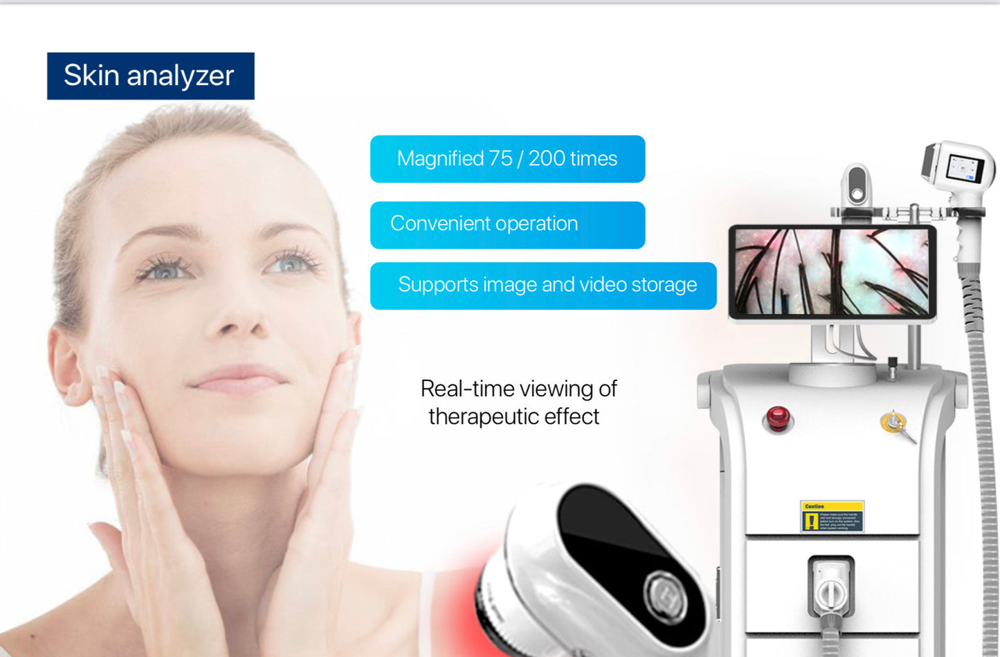 Skin analyzer function
