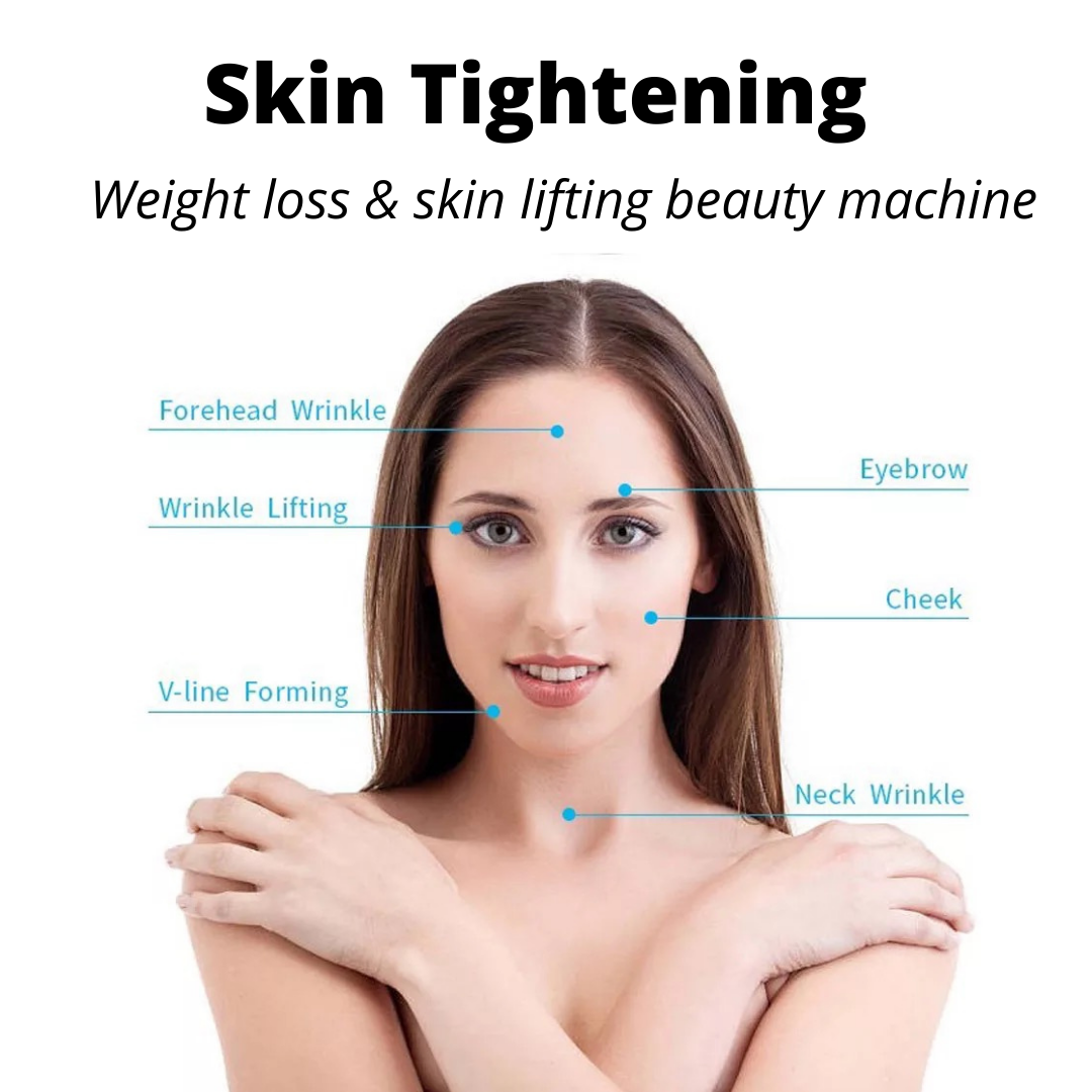 Skin Tightening Weight Loss Beauty Machine, Woman with Beautiful Skin