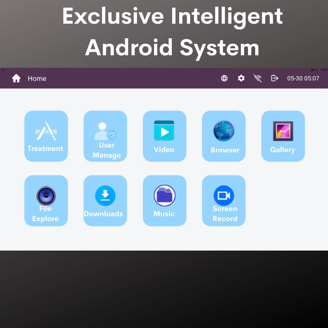 Exclusive intelligent android operating system for ems body sculpting Machine