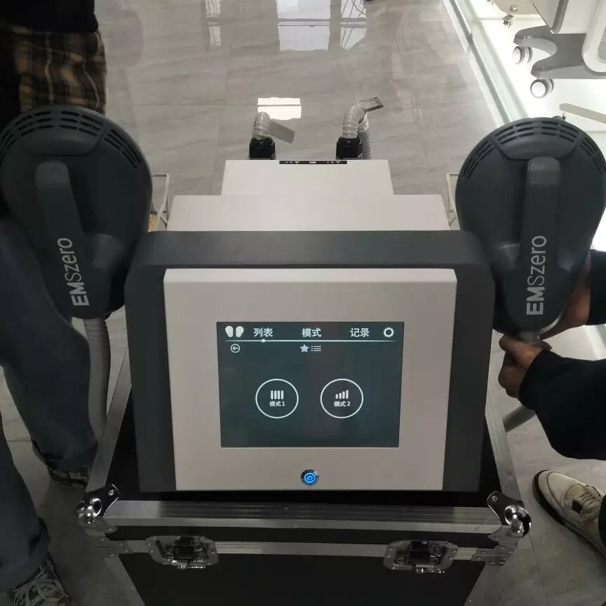 Emszero body sculpting machine, real shot